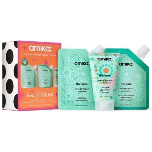 AMIKA - NWT - The Kure Strength Repair Trial Set. Shampoo, Conditioner & Mask - Picture 7 of 12